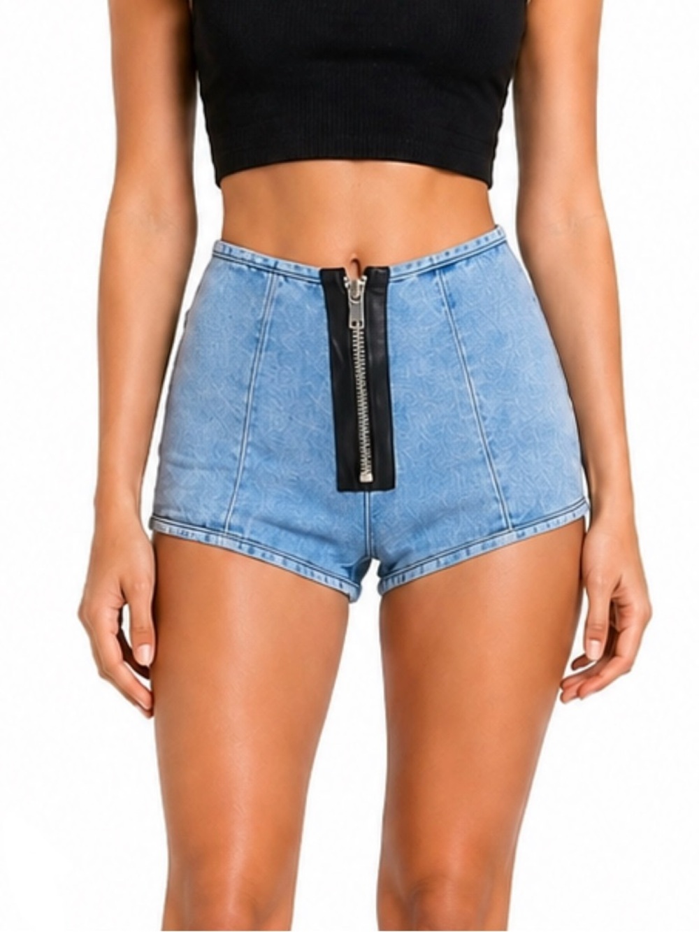 CARMAR Constance High Waist Jean Shorts US 23 XXS